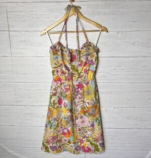 Liberty of London for Target Dress Womens Size XS Colorful Floral Summer Halter